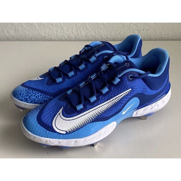 Nike Alpha Huarache Elite 4 Low Royal Blue White DJ6521-414 Men\'s Size 14 Cleats main image 5